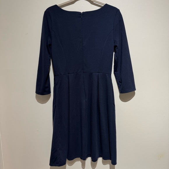 Bundle of 2 Merona  Navy and Black Striped Long Sleeve Dresses. Size Medium - Picture 6 of 16